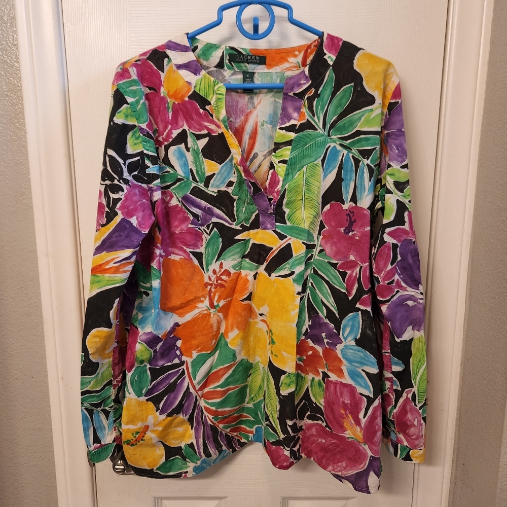 Lauren RL floral top